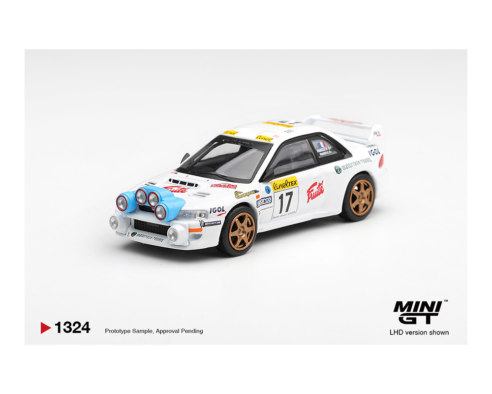 (Preorder) Mini GT 1:64 Subaru Impreza WRC98 #17 1999 Rally Monte-Carlo - White - Limited Edition - Image 2