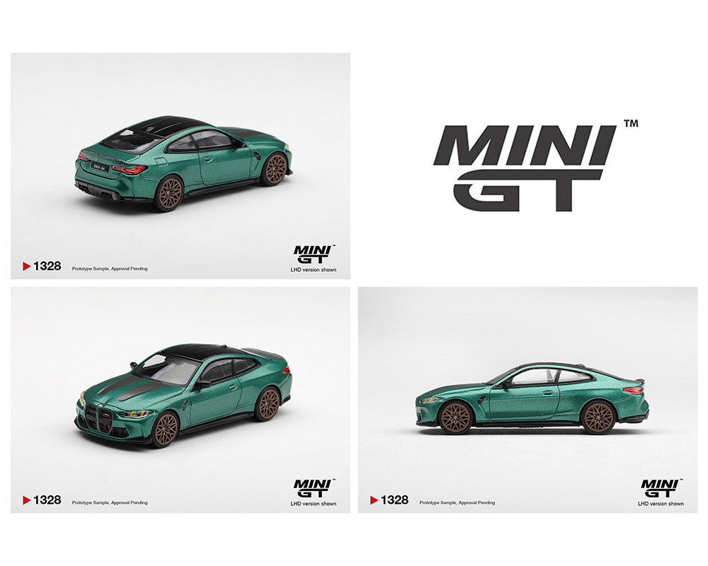 (Preorder) Mini GT 1:64 BMW M4 CS Frozen Isle of Man Green Metallic - Limited Edition