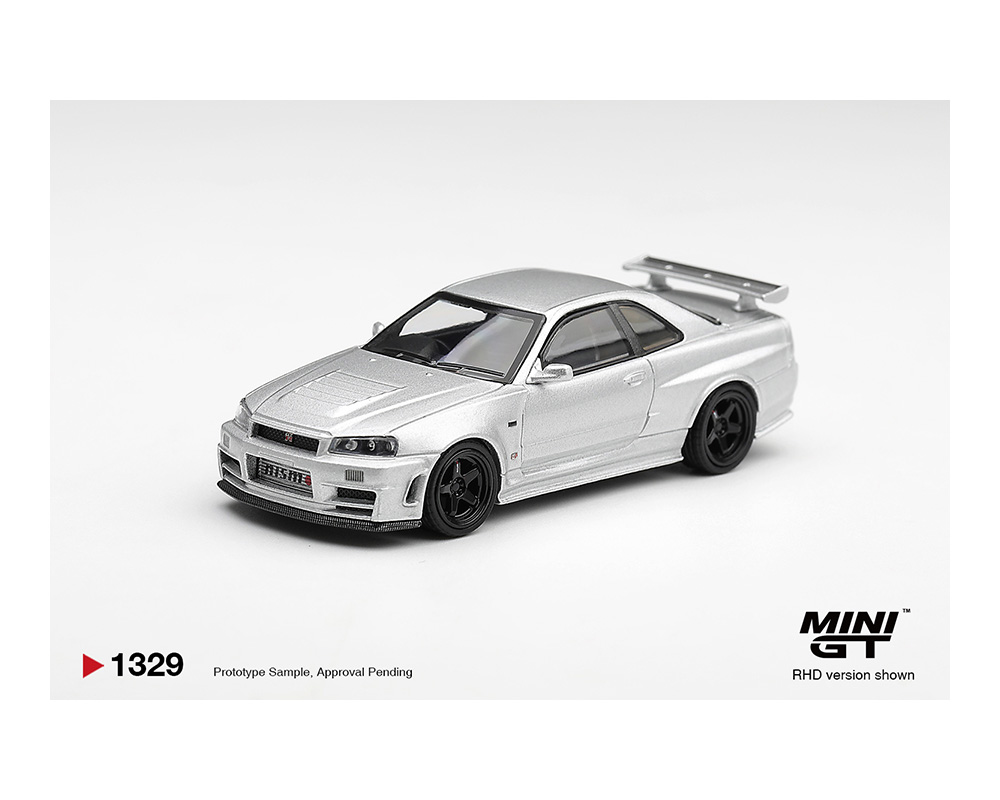 (Preorder) Mini GT 1:64 Nissan NISMO R34GT-R Z-tune Z-Tune Silver - Limited Edition - Image 2