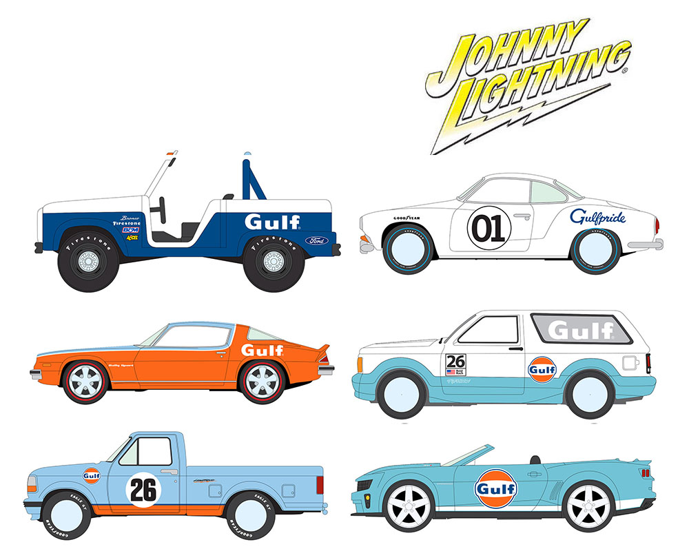(Preorder) Johnny Lightning 1:64 Collector Tin Release 3B 2026 GULF Assortment