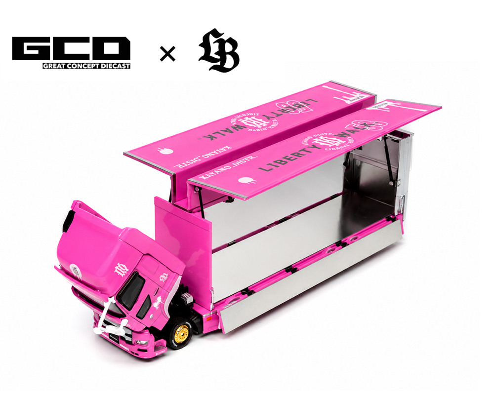 Preorder) GCD 1:64 LBWK HINO700 LB Truck -Pink - Special Edition