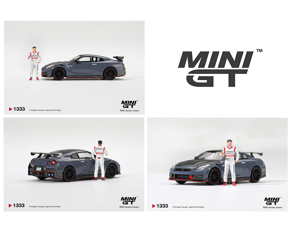 (Preorder) Mini GT 1:64 Nissan GT-R Nismo 2024 Tsukuba Production Car Lap Record W / Matsuda Figure Tsugio Matsuda Collection - Limited Editrion