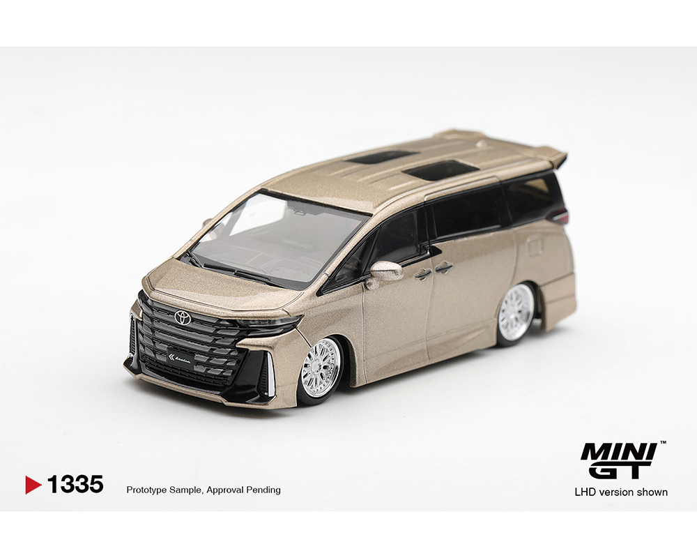 (Preorder) Mini GT 1:64 Toyota Vellfire 40 KUHL - Gold Metallic- Limited Edition - Image 2