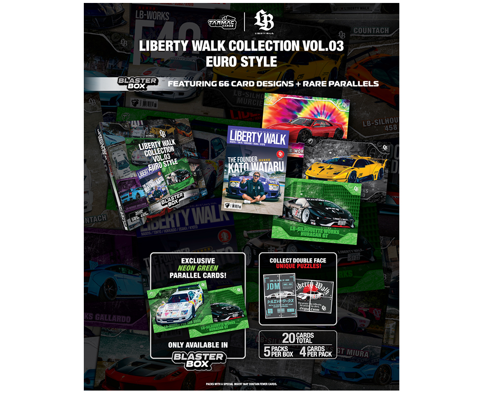 Preorder) Tarmac Cards Liberty Walk Collectible Trading Cards