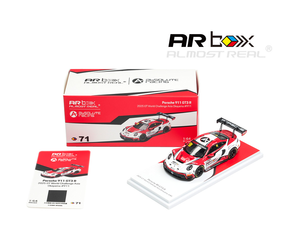 Preorder) Almost Real 1:64 ARbox Porsche 911 GT3 R 2025 GT World
