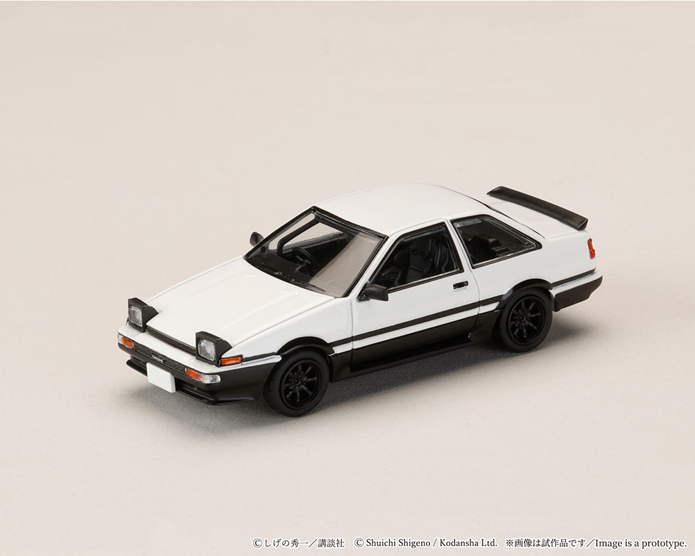 (Preorder) Hobby Japan 1:64 Initial D Diorama Set Series Toyota Sprinter Trueno (AE86) 2-Door Initial D Shinji Inui VS Takumi Fujiwara - Image 3