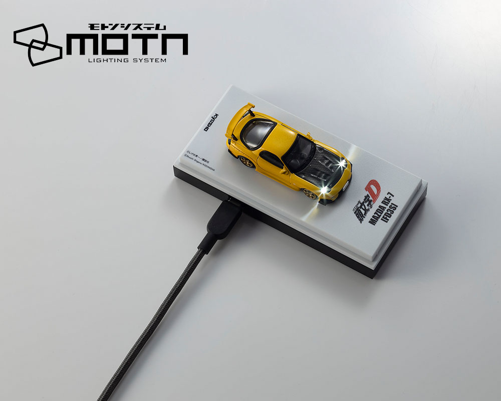 (Preorder) Kyosho 1:64 Initial D Mazda RX7 (FD3S) with LED MOTN Base Compatible - Limited Edition - Image 2