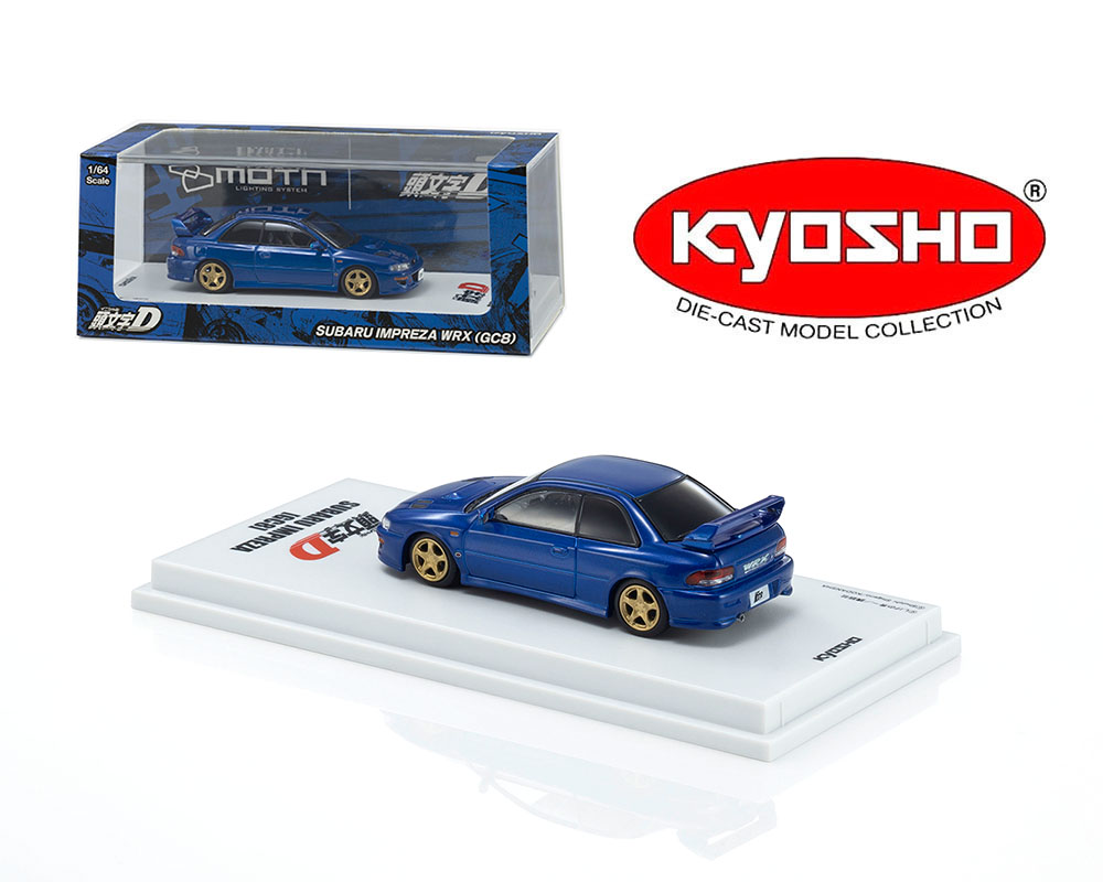(Preorder) Kyosho 1:64 Initial D Subaru Impreza WRX STi with LED MOTN Base Compatible - Limited Edition