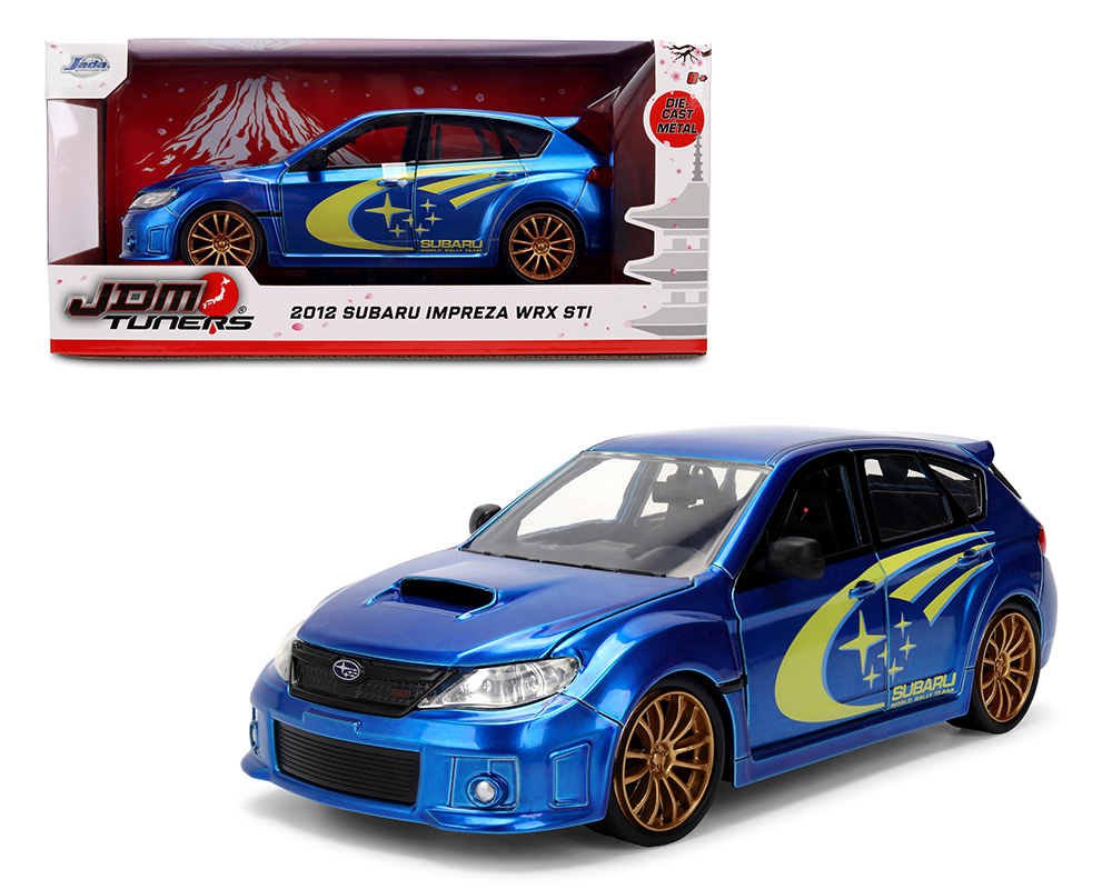 Jada 1:24 2012 Subaru Impreza WRX STI - Blue - JDM Tuners