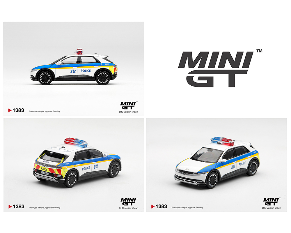 (Preorder) Mini GT 1:64 Hyundai Ioniq 5 Police Car - Korea Exclusives - Limited Edition