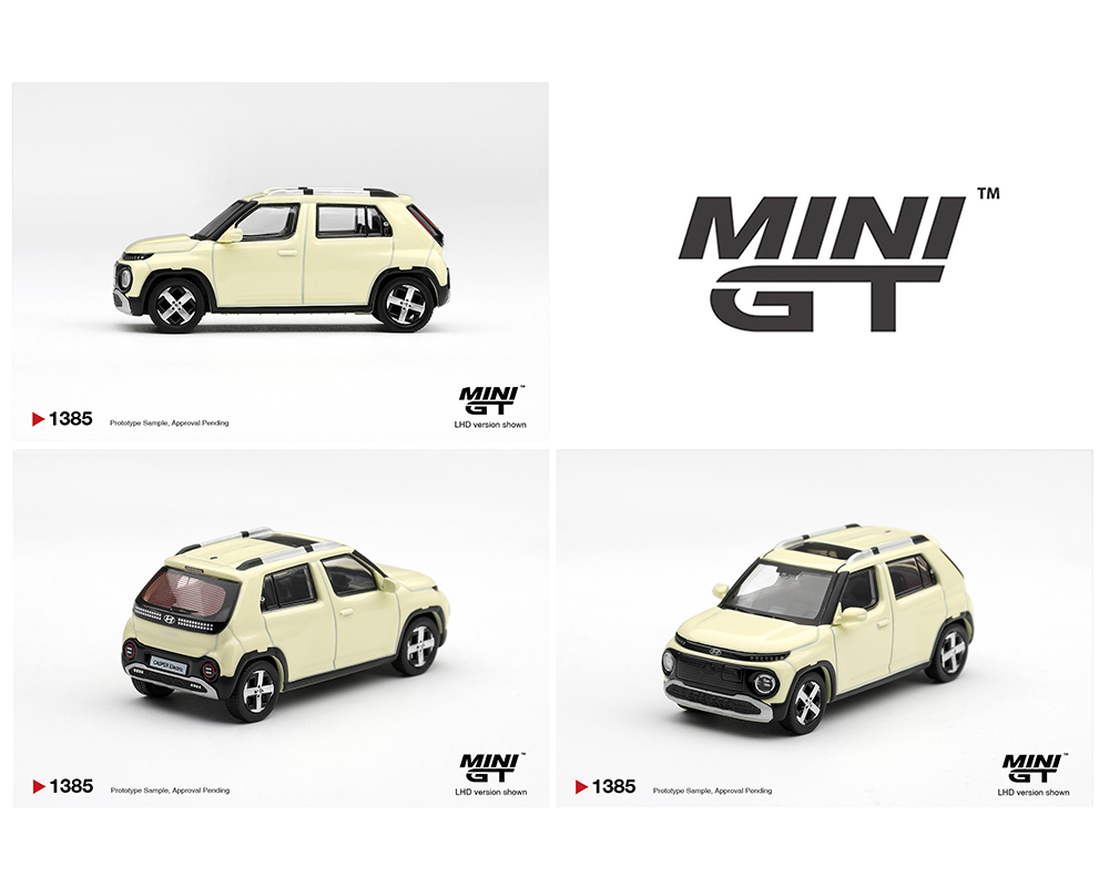 (Preorder) Mini GT 1:64 Hyundai Casper Butter Cream Yellow Pearl - Korea Exclusives - Limited Edition