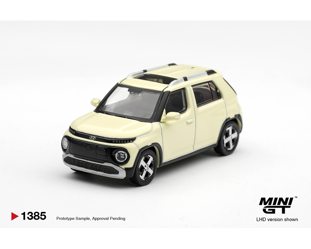 (Preorder) Mini GT 1:64 Hyundai Casper Butter Cream Yellow Pearl - Korea Exclusives - Limited Edition - Image 2