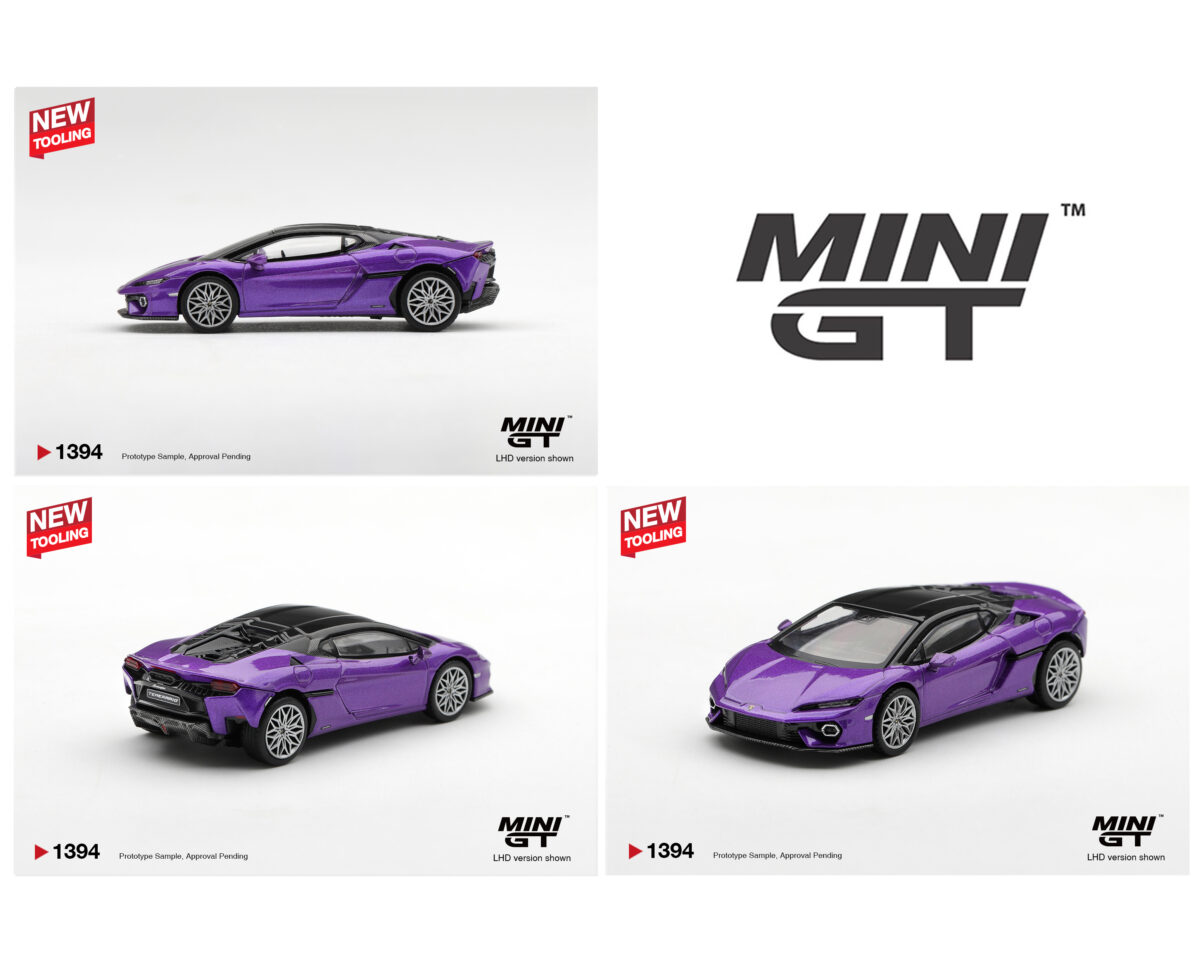 (Preorder) Mini GT 1:64 Lamborghini Temerario Viola Pasifae - Limited Edition