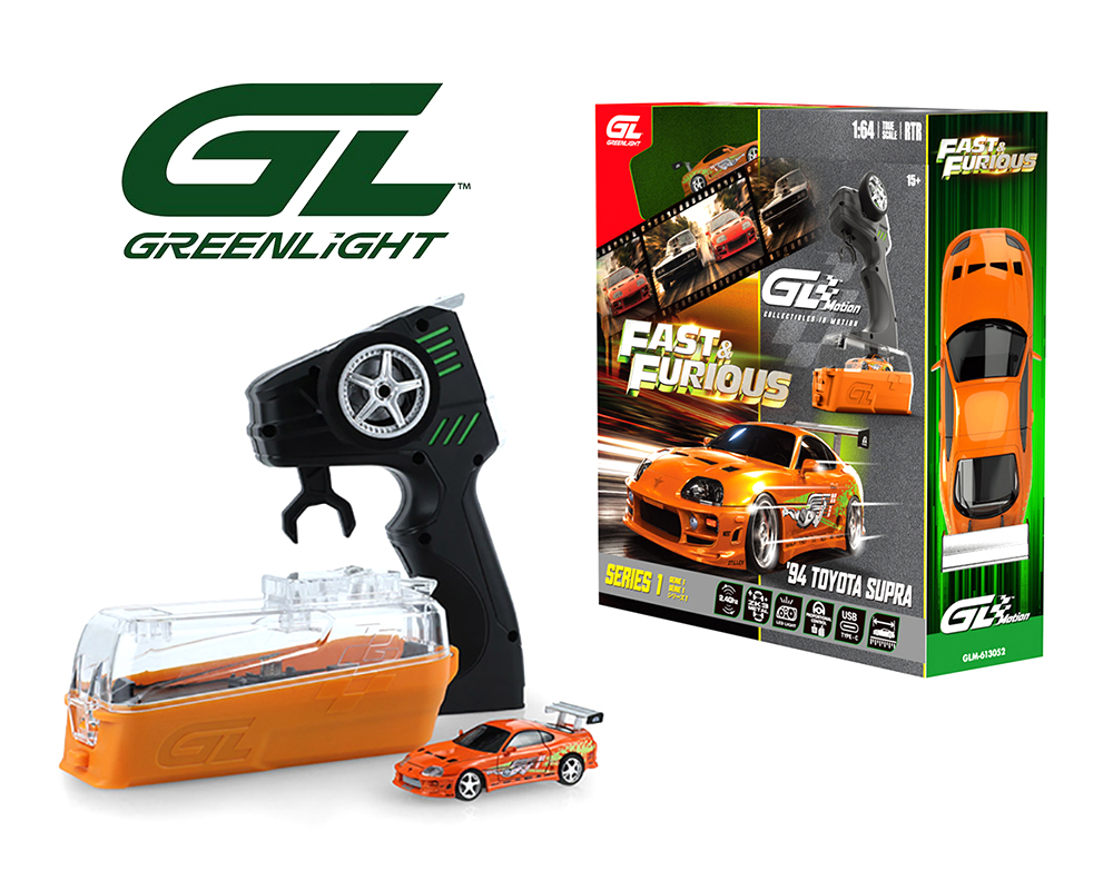 (Preorder) Greenlight Motion 1:64 RC The Fast & The Furious 1994 Toyota Supra "Brian's Supra" Combo Set