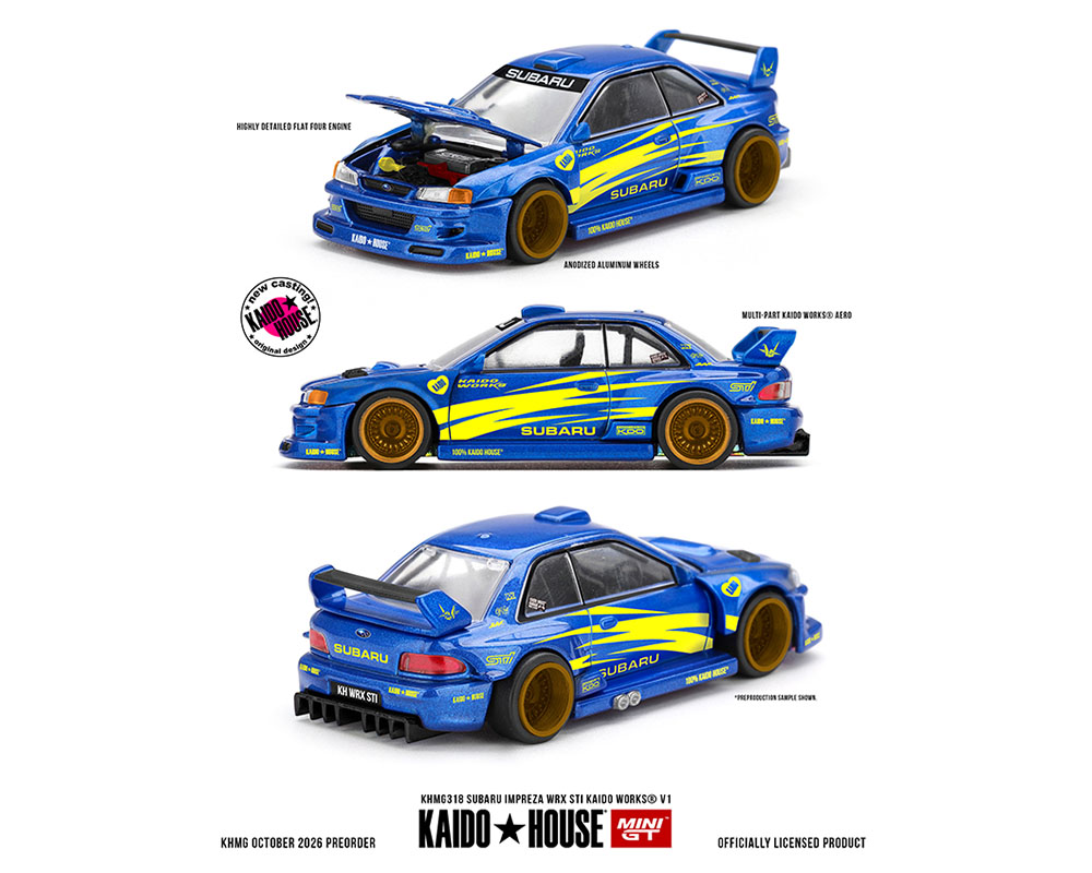 (Preorder) Kaido House x Mini GT Subaru Impreza WRX STI KAIDO WORKS V1 - Blue