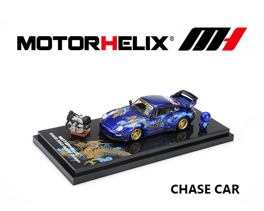 (Preorder) Motor Helix 1:64 RWB 993 Royal Ocean - Metallic Blue - Special Edition - Image 3