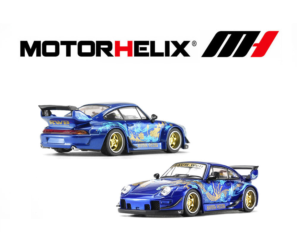 (Preorder) Motor Helix 1:64 RWB 993 Royal Ocean - Metallic Blue - Special Edition
