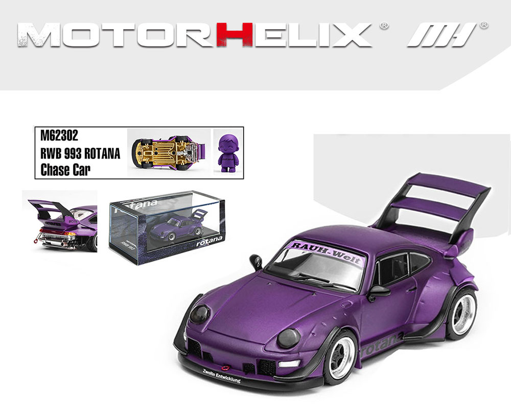 (Preorder) Motor Helix 1:64 RWB 993 Rotana - Purple - Special Edition - Image 3