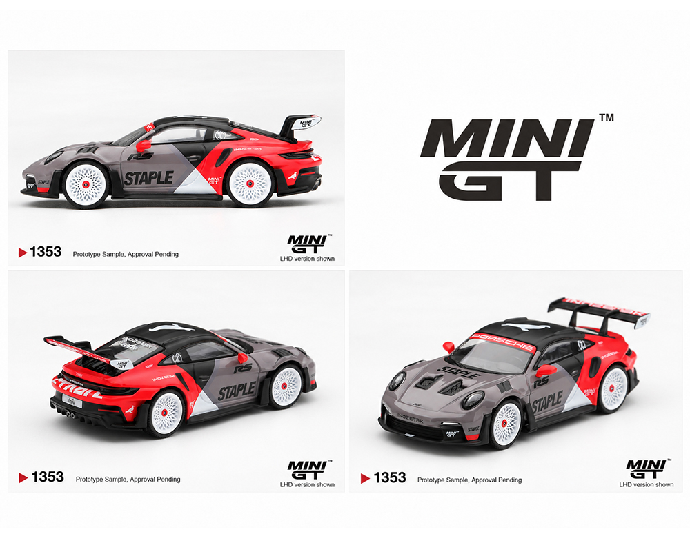 (Preorder) Mini GT 1:64 Porsche 911 GT3 RS STAPLE x INOZETEK - Limited Edition