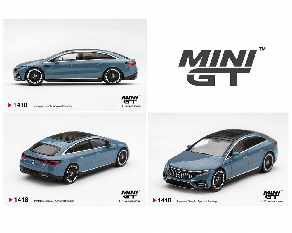 (Preorder) Mini GT 1:64 Mercedes-AMG EQS 53 Blue - Limited Edition