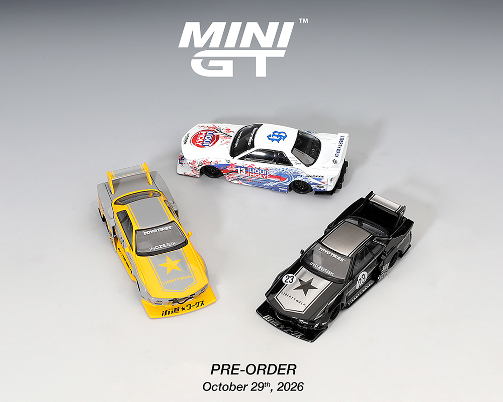 (Preorder) Mini GT 1:64 INOZETEK x Liberty Walk R32 Set 2026 Show Edition 3 Cars Set - Show Special Edition
