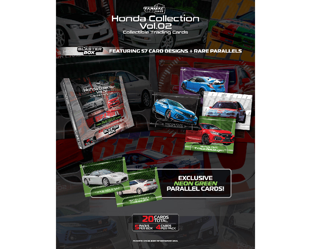 (Preorder) Tarmac Cards Honda Collection Vol. 2 Trading Cards - Limited Edition