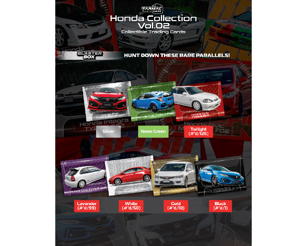 (Preorder) Tarmac Cards Honda Collection Vol. 2 Trading Cards - Limited Edition - Image 2